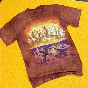 The Mountain Brown T-Shirt with Scenic Print
